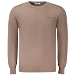 Maglioncino Guess Noce, girocollo, maniche lunghe, logo sul petto