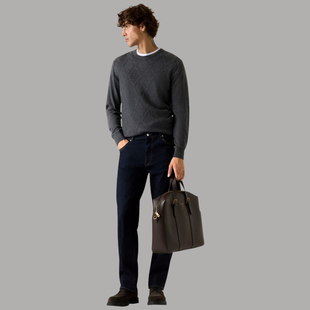 Guess pullover antracite JAMAAR M5BR08 Z0432 DWHT - Prodotti di Classe