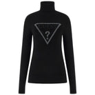 Guess maglione nero collo alto con triangolo MELANIE W5BR39Z2NQ2JBLK Maglieria Guess
