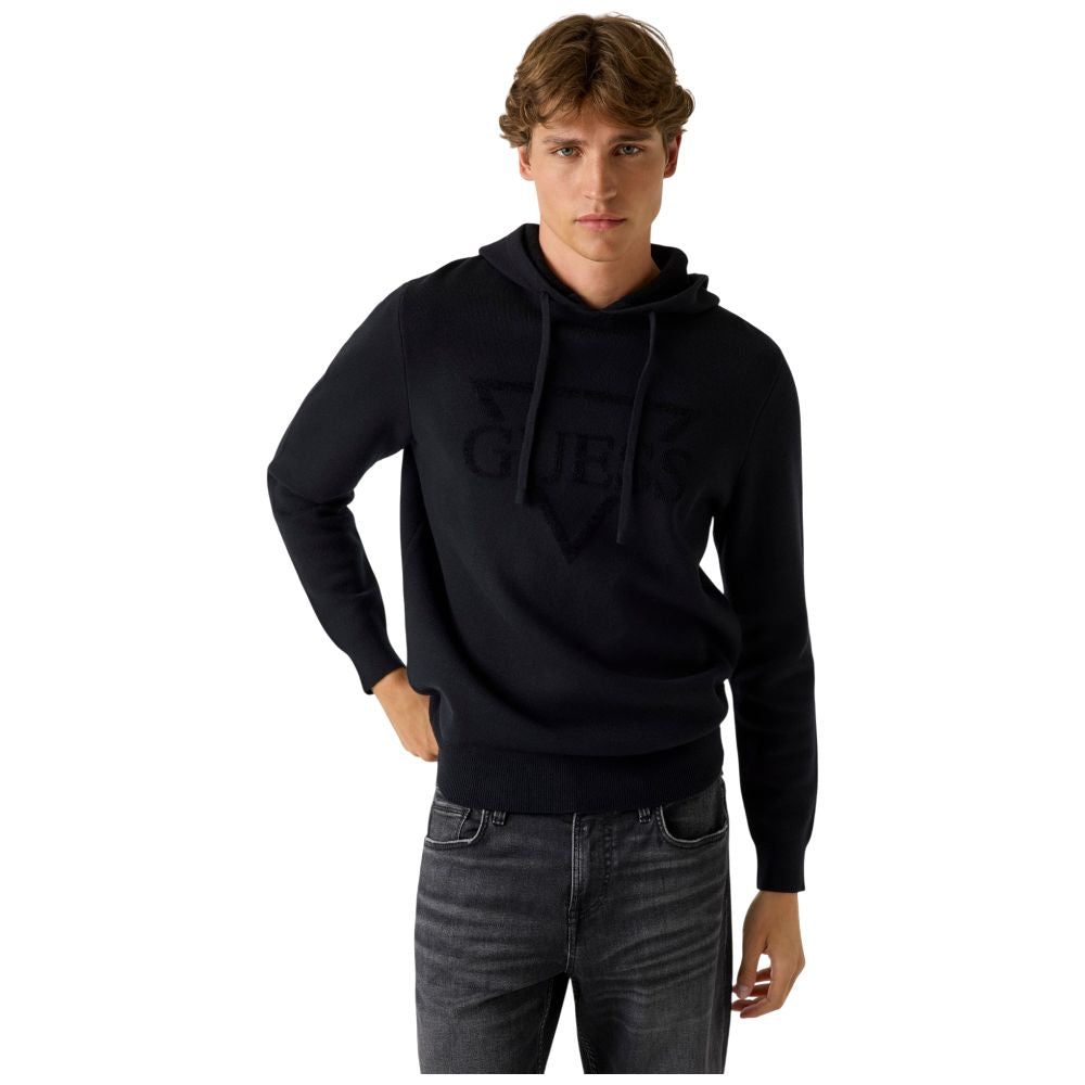 Guess maglione nero con cappuccio JOBY M5BR18Z0470JBLK Felpe Guess
