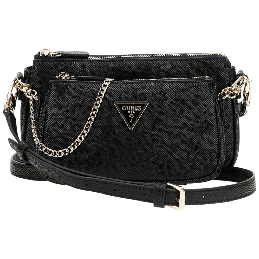 Guess mini tracolla nera in saffiano NOELLE II HWZG9672710BLA Borse Guess