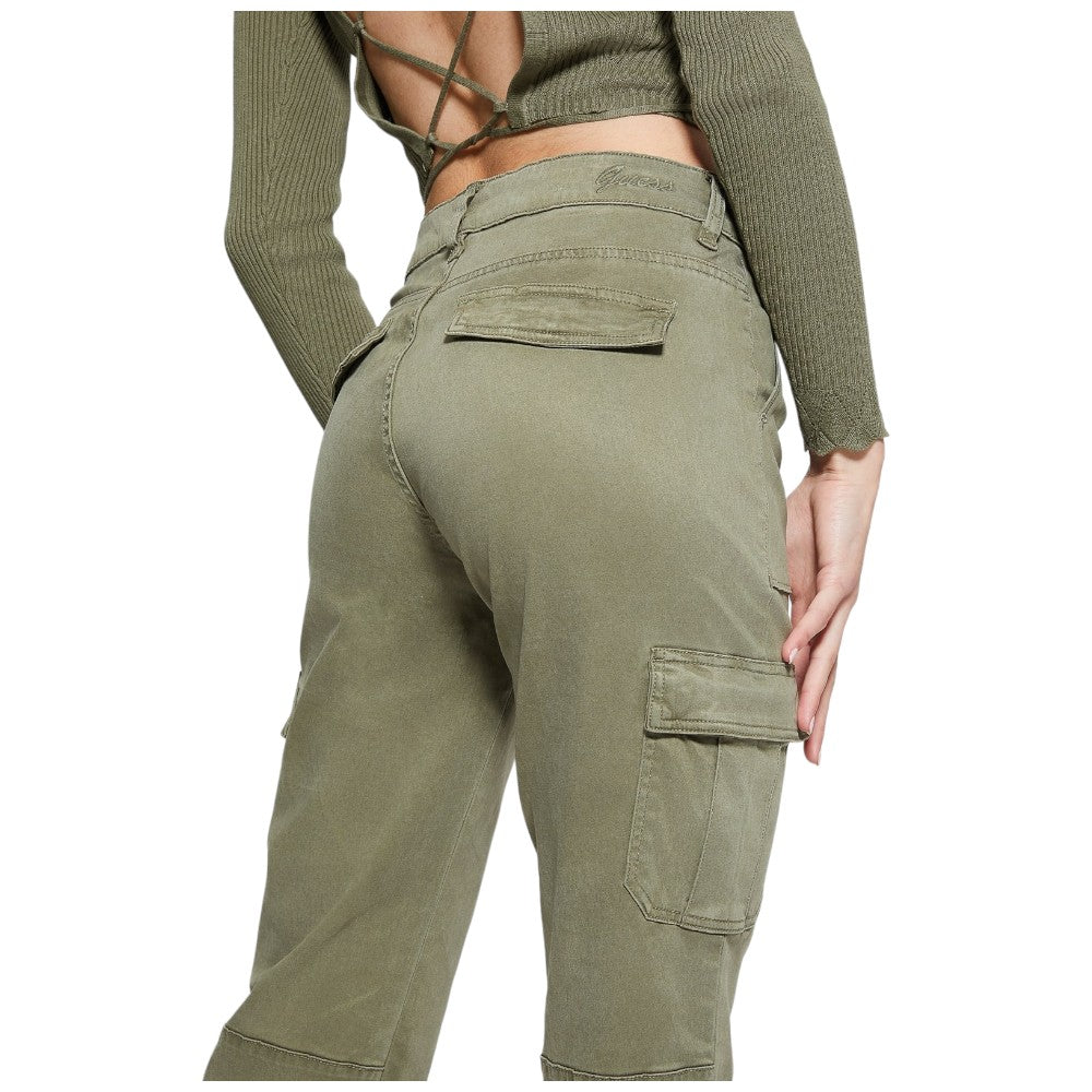 Guess pantalone cargo verde Sexy Kori W4RB59 W93CL Pantaloni Guess