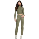 Guess pantalone cargo verde Sexy Kori W4RB59 W93CL Pantaloni Guess