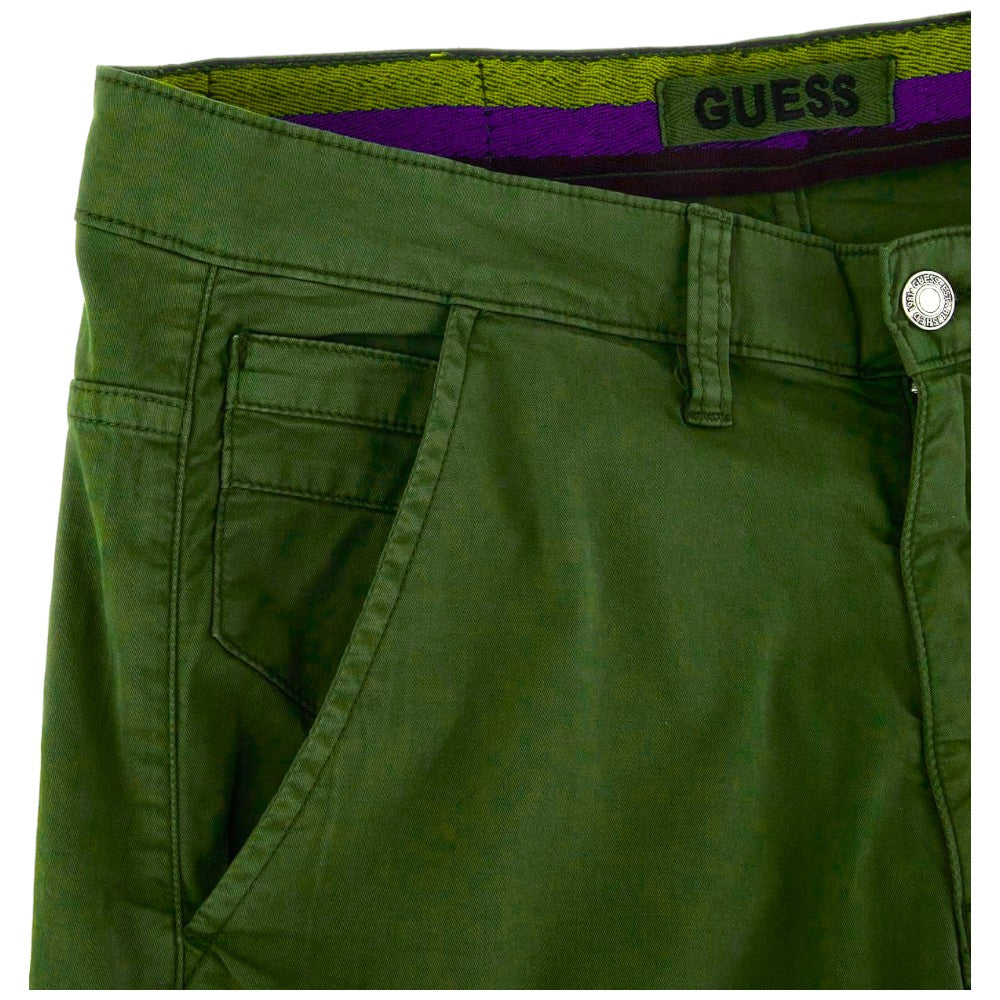 Guess pantalone cargo verde oliva New Kombat M4RB17 WFYSA Pantaloni Guess