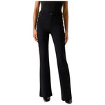 Pantaloni flare neri Guess con gamba svasata e vita alta