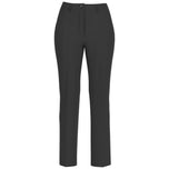 Pantaloni neri Guess con cintura, chiusura con bottone e tasche frontali, gamba dritta