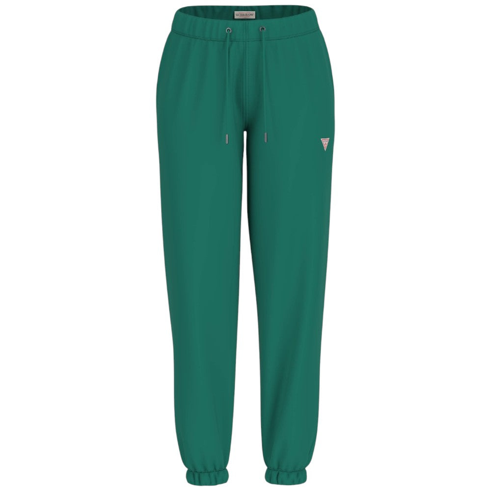 Guess pantalone tuta verde mini triangolo W4YB33KC811G8ET Pantaloni Guess Jeans