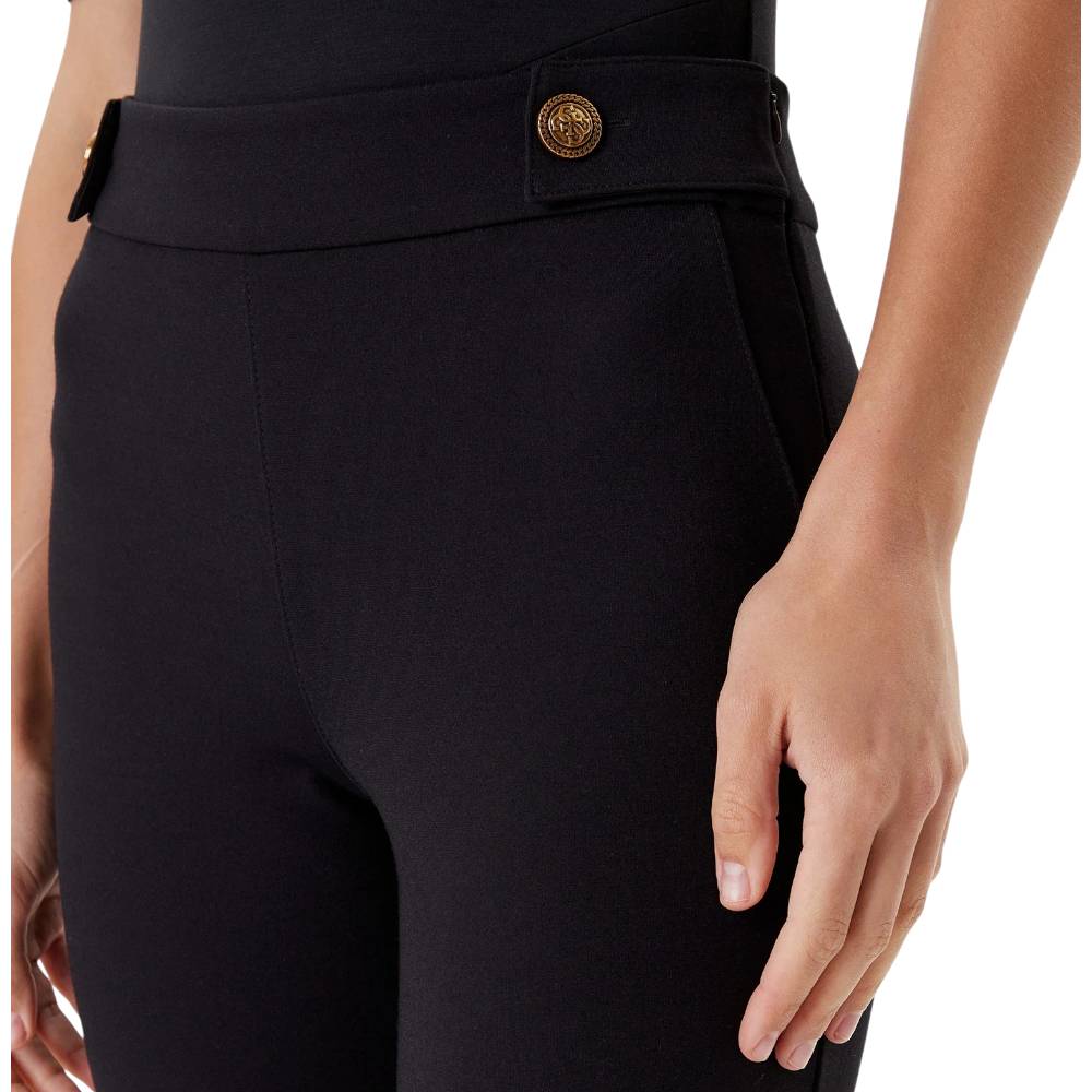 Guess pantaloni flare neri MAELICE W5YB0I KCMU2 JBLK Pantaloni Guess