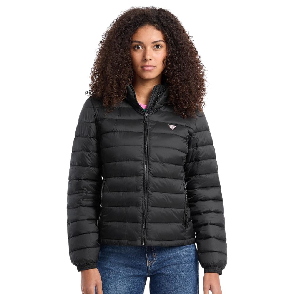 Guess piumino nero con cappuccio GJ W5RL99 WHAB2 JBLK Giubbini Guess Jeans