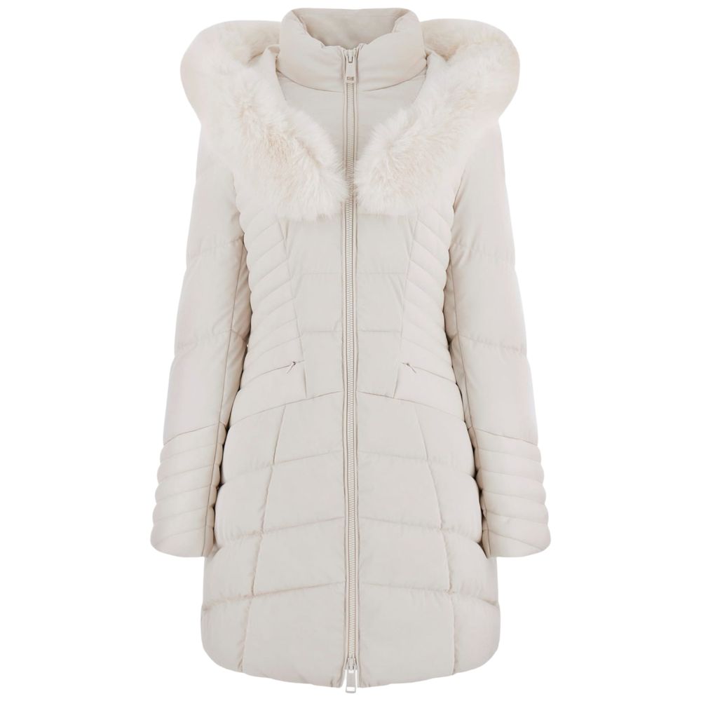 Guess piumino stone con cappuccio in pelliccia sintetica NEW OXANA Giubbini Guess