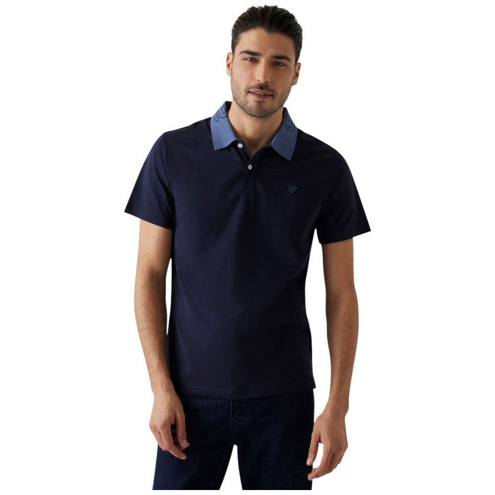 Guess polo blu Nolan M5GP66 J1314 G7V2 Polo Guess