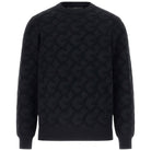 Guess pullover nero logo jacquard a sbalzo JOHN M5BR19 Z0470 JBLK Maglieria Guess