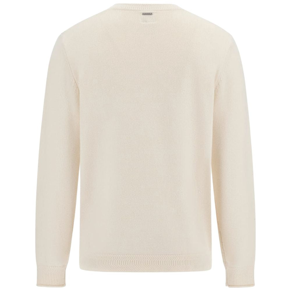 Guess pullover panna logo 3 D a sbalzo M5BR35 Z2ZK2 G1CV Maglieria Guess