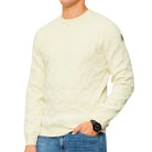 Guess pullover sabbia logo jacquard a sbalzo JOHN M5BR19 Z0470 G1CV Maglieria Guess