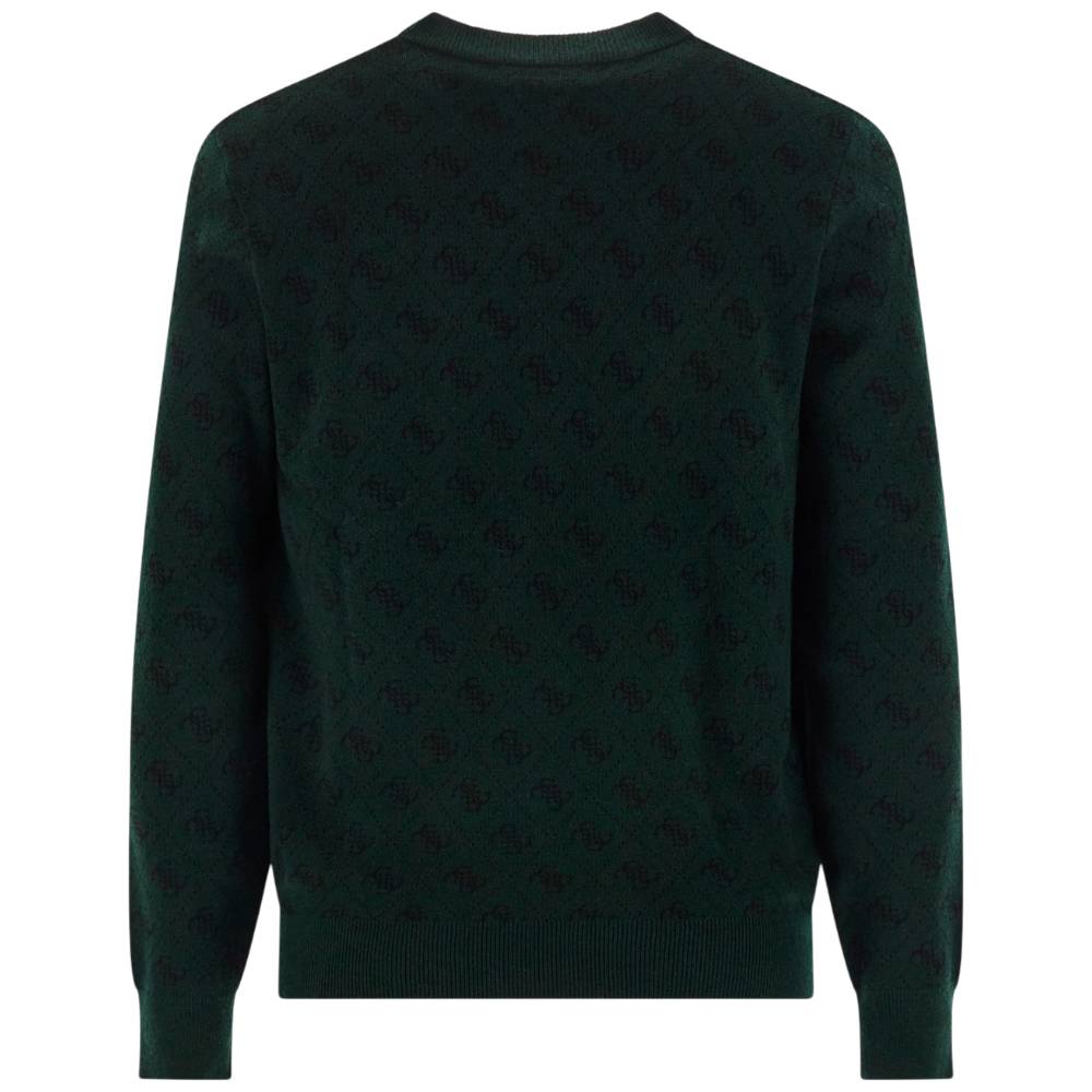 Guess pullover verde logo 4G HUMBERT M5YR10 Z3OE2 F8OJ Maglieria Guess