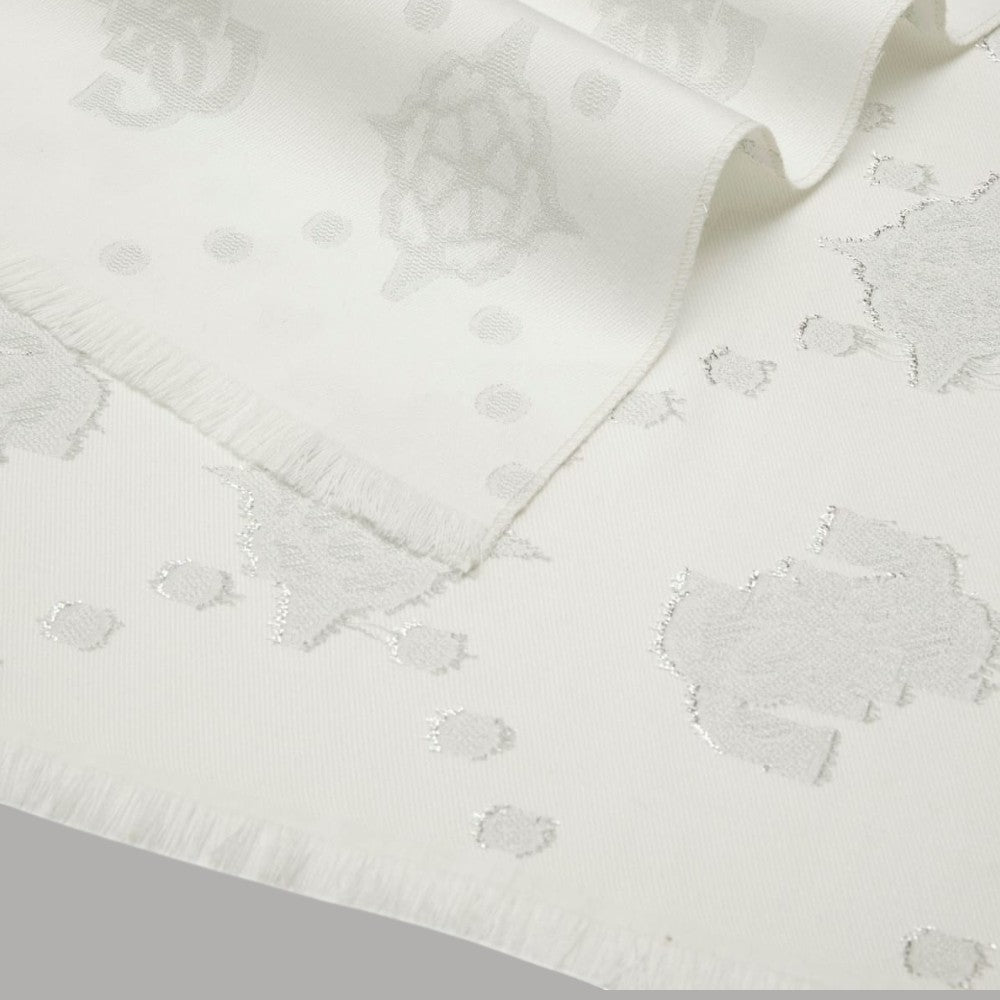 Guess sciarpa bianca argento 70X180 AW5408 POL03 WHI - Prodotti di Classe