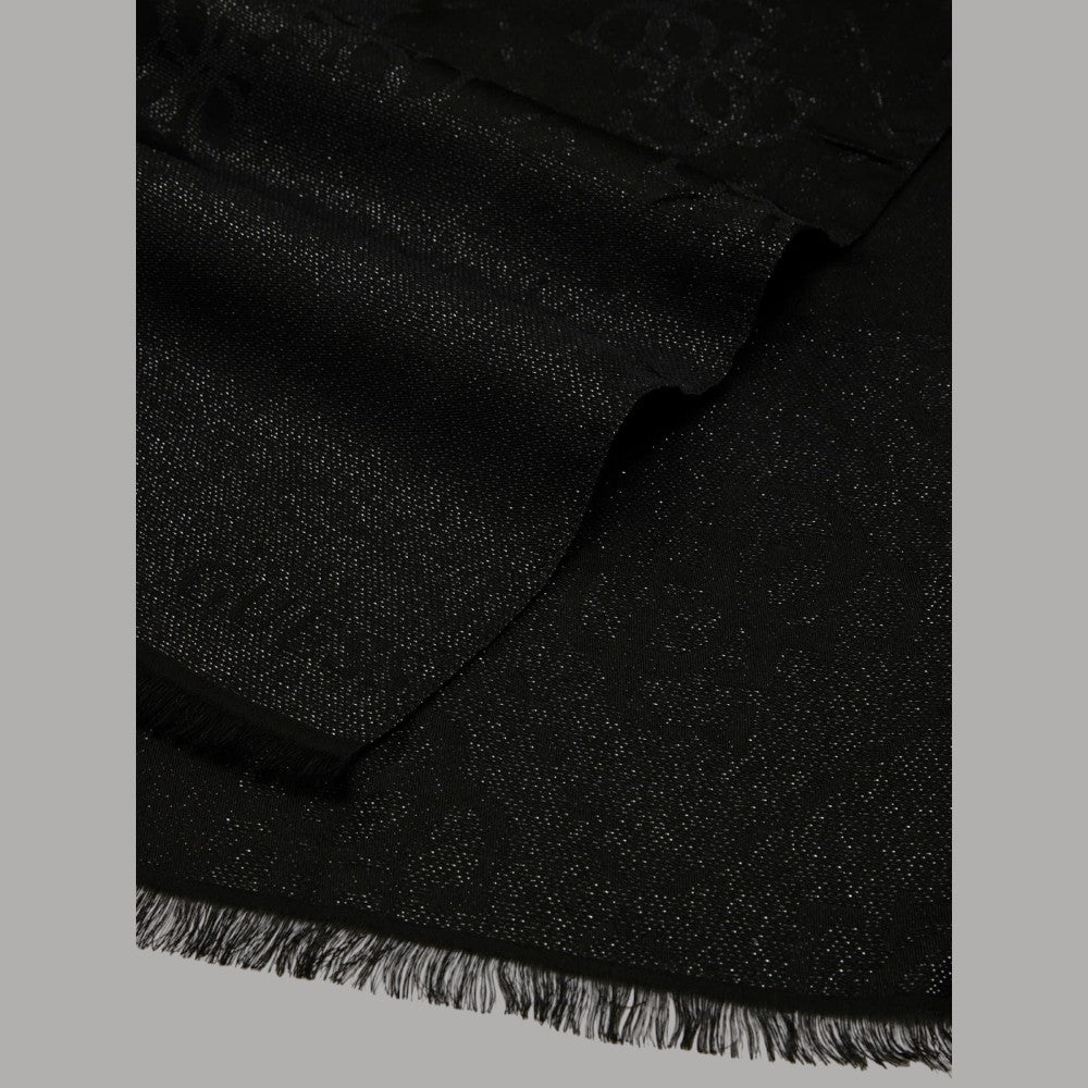 Guess sciarpa nera 80X180 logo 4G AW5378 POL03 BLA - Prodotti di Classe