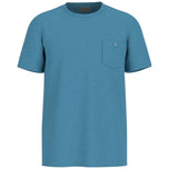 T-shirt azzurra con taschino sul petto