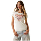 Guess t-shirt bianca TRIANGLE FLOWERS W5YI08J1314G011 T-shirt Guess