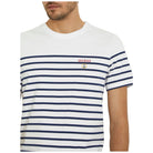 Guess t-shirt bianca blu a righe M4GI33 KC6X1 T-shirt Guess