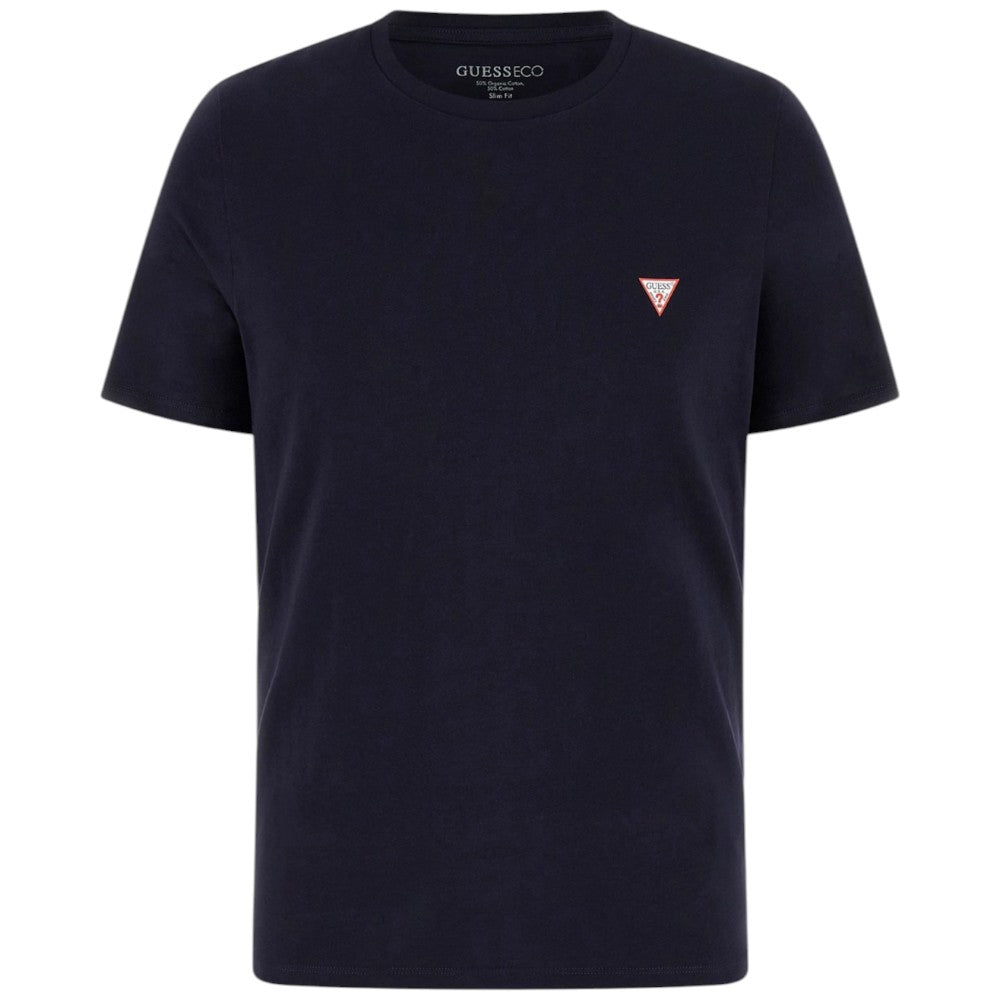 Guess t-shirt blu logo piccolo M2YI36 I3Z14 G7V2 T-shirt Guess