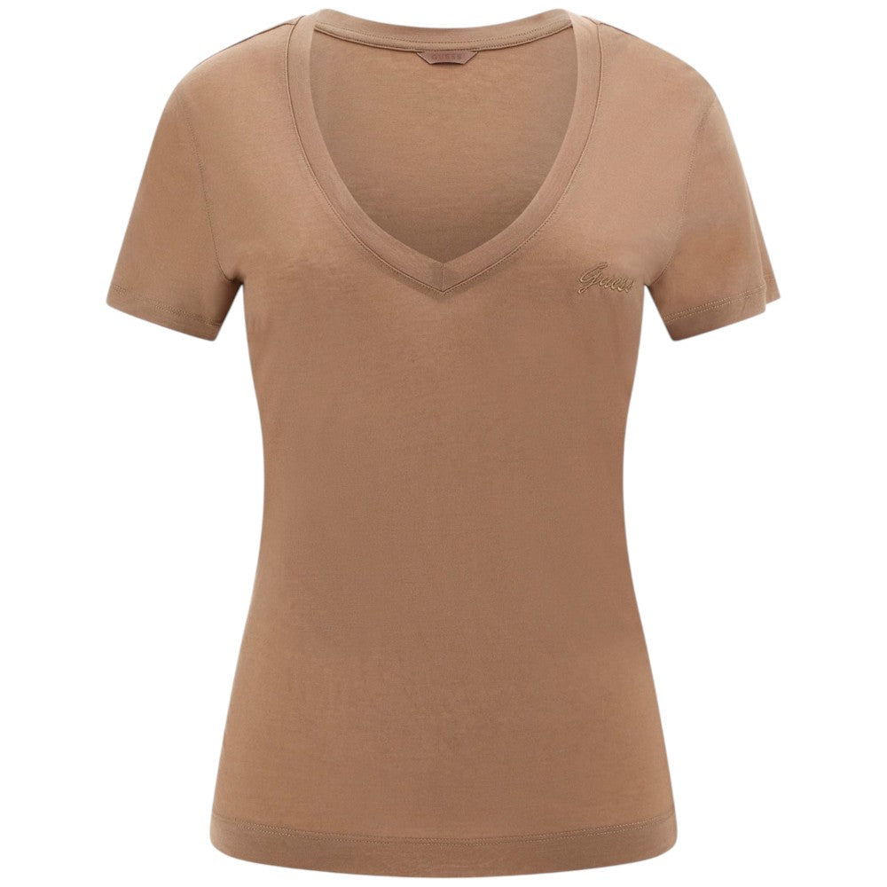 Guess t-shirt in Lyocell sabbia W5GP31 KCSX2 G1DQ T-shirt Guess