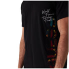 Guess t-shirt nera logo vertical M5RI01 KCHA1 JBLK T-shirt Guess