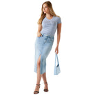 Guess t-shirt polvere logo con strass W5YI05J1314A60R T-shirt Guess