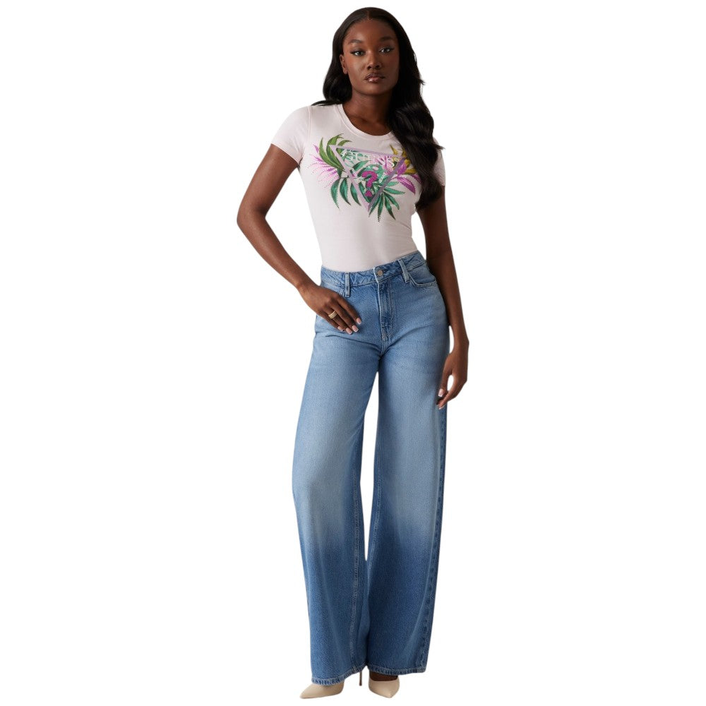 Guess t-shirt rosa Leaf Triangle W5GI07 J1314 A60W T-shirt Guess