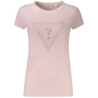 Guess t-shirt rosa logo triangolo strass W5GI43 KA0Q1 A60W T-shirt Guess