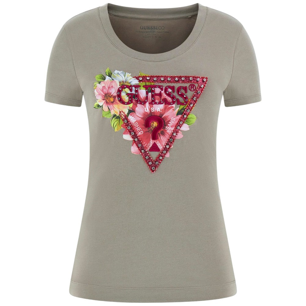 Guess t-shirt sage leaf logo triangolo W5GI10 J1314 G8CJ T-shirt Guess