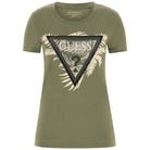 Guess t-shirt verde logo triangolo W5YI13J1314G831 T-shirt Guess