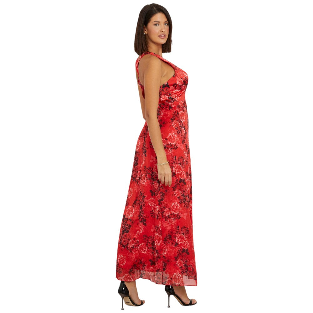 Guess vestito lungo rosso Evangelina W4RK08 WCWF2 Vestiti Guess