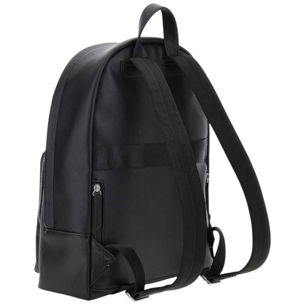 Guess zaino nero saffiano da uomo MILANO HMECSAP3406BLA Zaini Guess