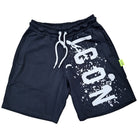 ICON bermuda in felpa nero logo schizzato ICUS2S5B005 Bermuda ICON