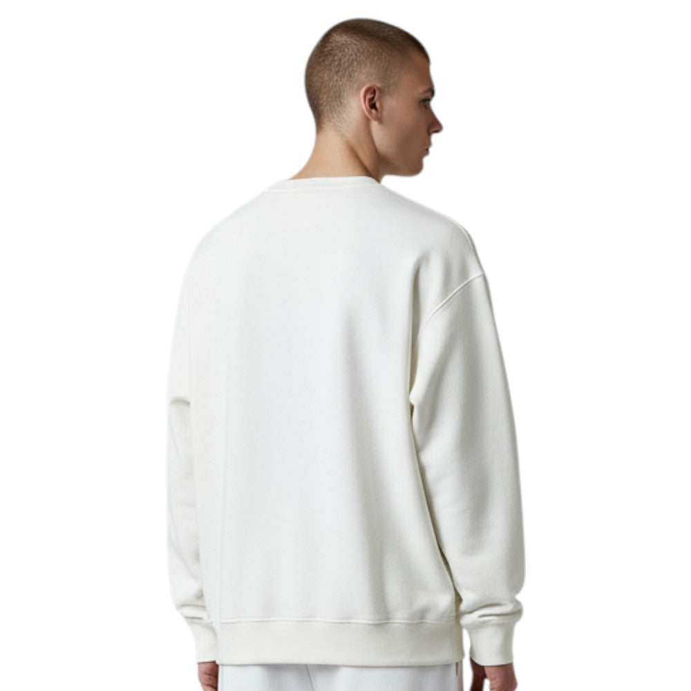 ICON felpa bianca logo grande ICUF2W6F001 ICON