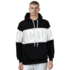 ICON felpa nera cappuccio logo stripe ICUF2W6F010 ICON