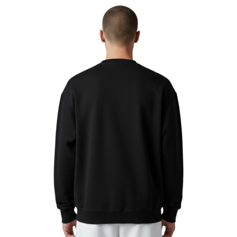 ICON felpa nera logo grande ICUF2W6F001 ICON