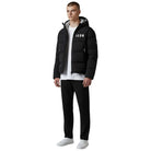 ICON giubbotto nero logo bianco ICUF2W6J008 ICON