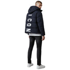 ICON giubbotto nero logo bianco ICUF2W6J008 ICON