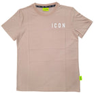 ICON t-shirt beige logo lato cuore ICUS2S5T022 T-shirt ICON
