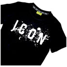 ICON t-shirt nera logo schizzato ICUS2S5T017 T-shirt ICON