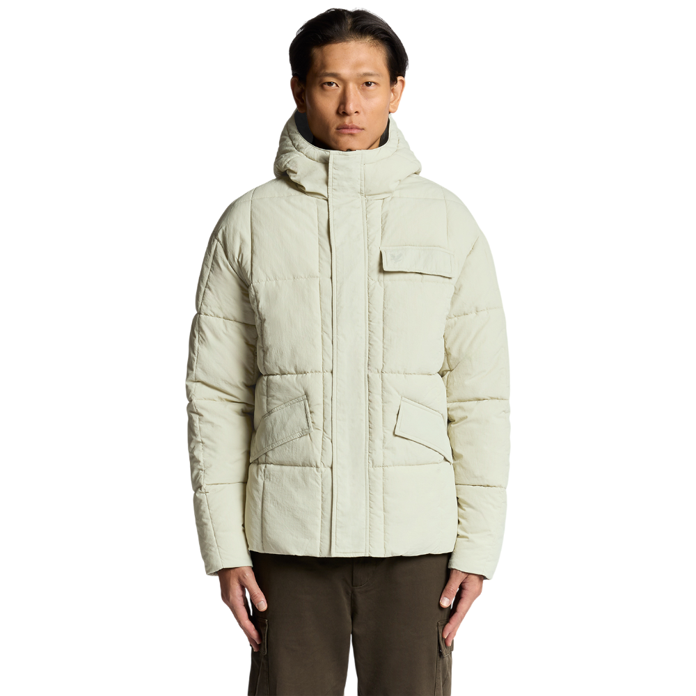 Lyle & Scott giacca reversibile beige nera JK2323V-X960 Giubbini Lyle & Scott