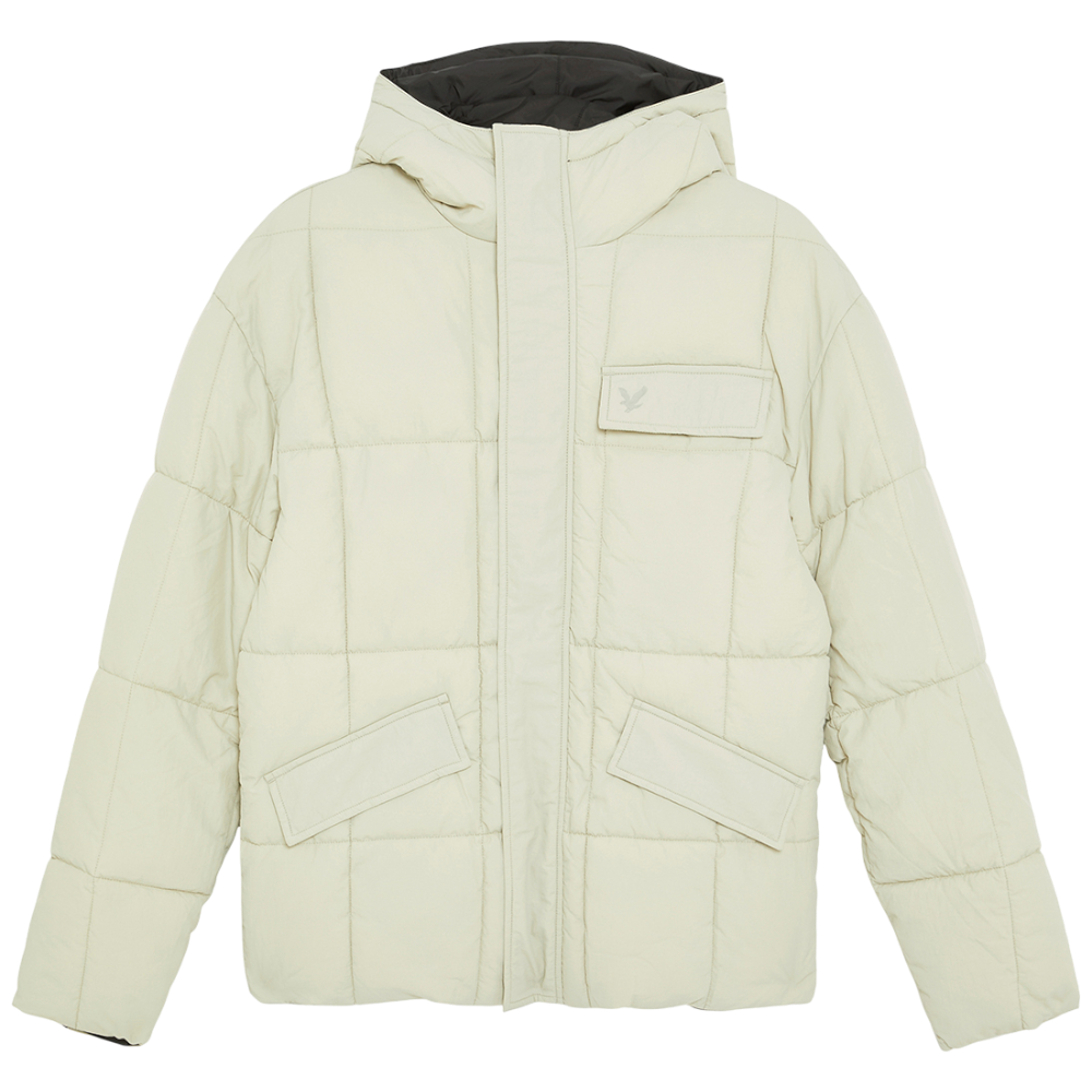 Lyle & Scott giacca reversibile beige nera JK2323V-X960 Giubbini Lyle & Scott