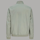 Giacca bomber mezza stagione con cappuccio, lato posteriore liscio, verde chiaro