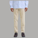 Pantaloni chino slim fit tan con tasche frontali e passanti cintura