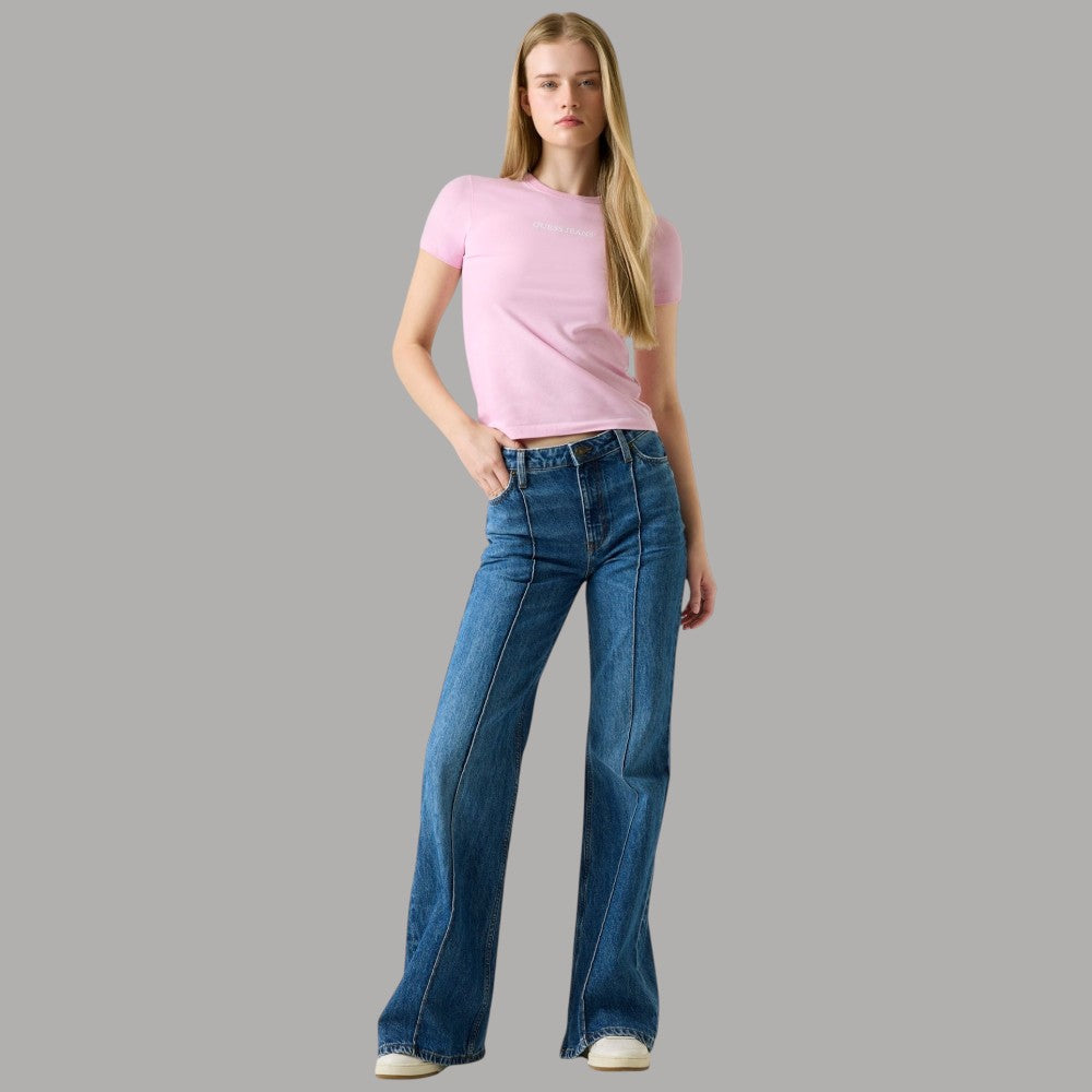 Guess GJ jeans flare a vita alta W6RA0RD6334 - Prodotti di Classe