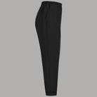 Pantaloni da donna neri con elastico in vita e gamba dritta