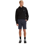 Bermuda chino blu da uomo con cintura e tasche frontali