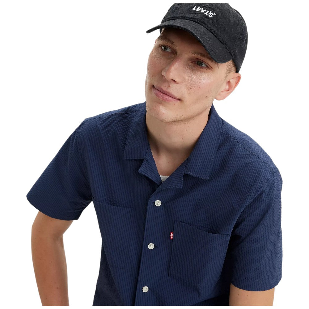 Levi's camicia blu mancia corta A8457-0001 Camicie LEVI'S